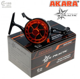 Катушка мультипликаторная зимняя Akara Ice Practic 3+1 bb AIP-4