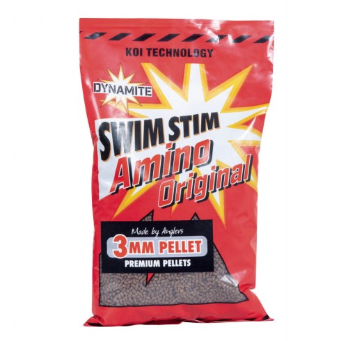 Пеллетс Dynamite Baits Swim Stim Carp Pellets 900g - Amino Original 3mm Пеллетс Dynamite Baits Swim Stim Carp Pellets 900g - Amino Original 3mm