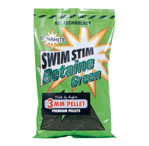 Пеллетс Dynamite Baits Swim Stim Carp Pellets 900g - Betaine Green 3mm