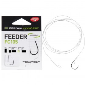 КРЮЧКИ С ПОВОДКОМ FEEDER CONCEPT FEEDER FC105 70CM