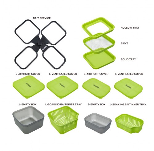 Коробки и аксессуары для прикормки с подставкой Feeder Concept Feeder Bait Box Set 12 предметов