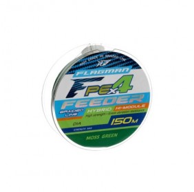ШНУР FLAGMAN PE HYBRID F4 FEEDER 150M MOSSGREEN
