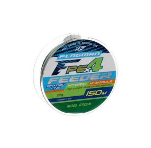 ШНУР FLAGMAN PE HYBRID F4 FEEDER 150M MOSSGREEN