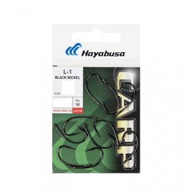 Карповые крючки Hayabusa L-1 Black Nickel черный никель